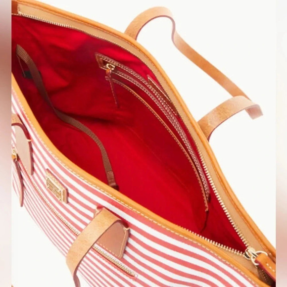 Dooney & Bourke Sullivan Coated Cotton Tote - Red - Picture 4 of 5